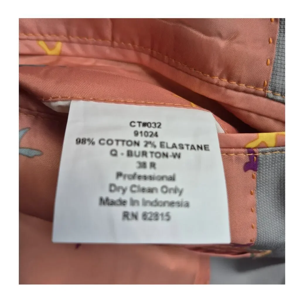 Q By Flynt Burton Light Gray Sport Coat Blazer Jacket 38 R